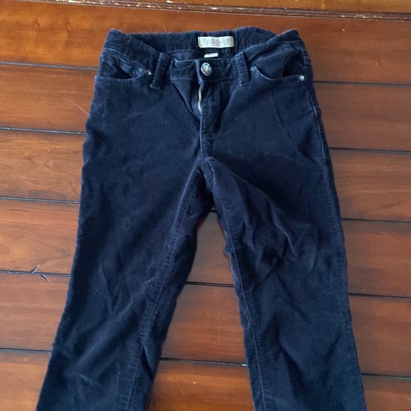 Black Velvet Petite Pants - Picture 2 of 5